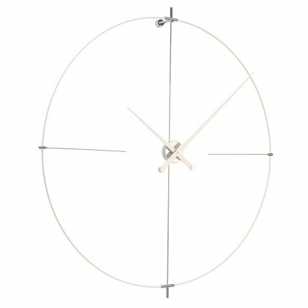 Ceas de perete lux nuc/alb/negru Bilbao Ø 105 cm, inel fibra de sticla, BIN000NN - NOMON [10]