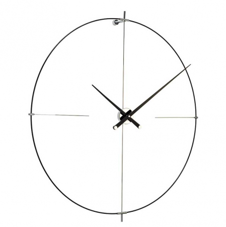 Ceas de perete lux nuc/alb/negru Bilbao Ø 105 cm, inel fibra de sticla, BIN000NN - NOMON [9]