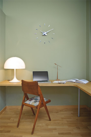 Ceas decorativ de perete diverse culori Puntos Suspensivo premium Ø 50 cm, metal, PSI012N - NOMON [4]