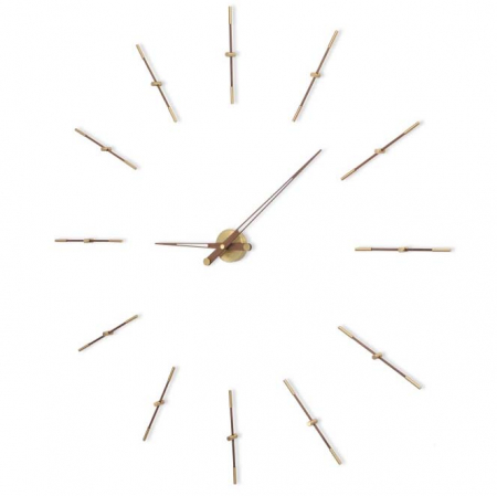Ceas decorativ de perete diverse finisaje Merlin, din metal si lemn, design lux, MEDP120N / MEDG120N - NOMON [0]