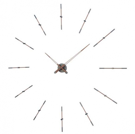 Ceas decorativ de perete diverse finisaje Merlin, din metal si lemn, design lux, MEDP120N / MEDG120N - NOMON [3]