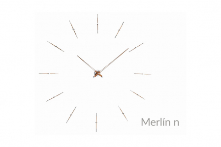 Ceas decorativ de perete diverse finisaje Merlin, din metal si lemn, design lux, MEDP120N / MEDG120N - NOMON [9]