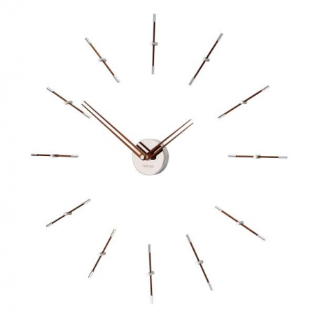 Ceasuri decorative - Ceas decorativ de perete diverse finisaje Mini Merlin Ø 70 cm, din metal si lemn, design lux, MMN12 - NOMON