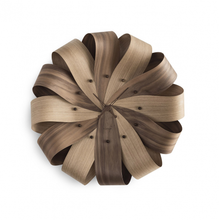 Ceas decorativ de perete rotund lemn nuc/stejar/mixt Brisa Ø 52 cm, BRIRR - NOMON [3]