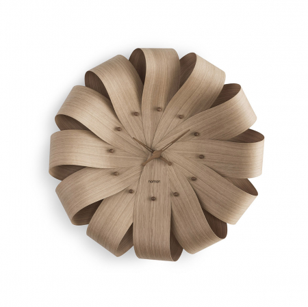 Ceas decorativ de perete rotund lemn nuc/stejar/mixt Brisa Ø 52 cm, BRIRR - NOMON [0]