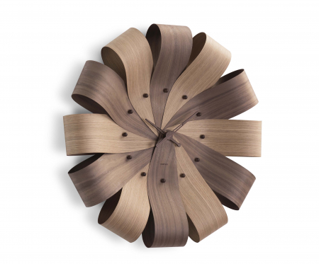 Ceas decorativ de perete rotund lemn nuc/stejar/mixt Ciclo Ø 55 cm, CIMN - NOMON [3]