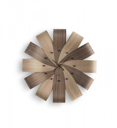 Ceas decorativ de perete rotund lemn nuc/stejar/mixt Ciclo Ø 55 cm, CIMN - NOMON [7]