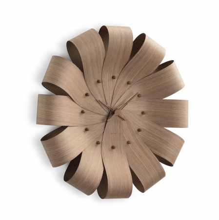 Ceas decorativ de perete rotund lemn nuc/stejar/mixt Ciclo Ø 55 cm, CIMN - NOMON [1]
