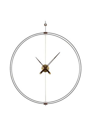 Produse - Ceas Decorativ Doble Ring 60, Oțel și Lemn - King Home
