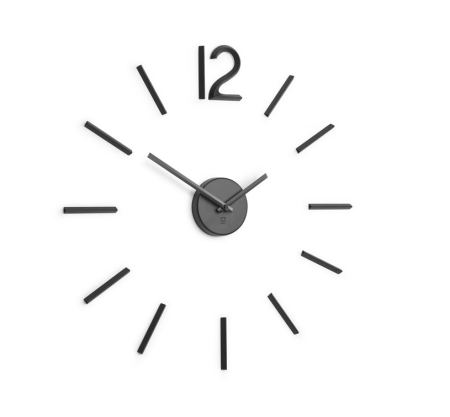 Produse - Ceas Decorativ Blink 100x4x100 cm, Negru - Umbra