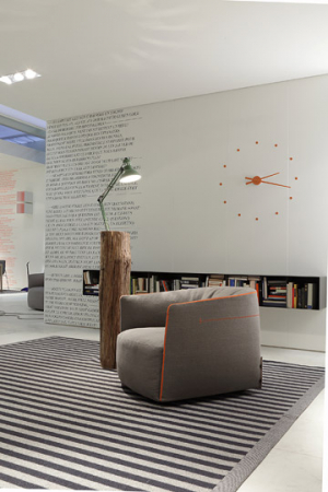 Ceas decorativ perete Oj Ø80 cm stil minimalist, diverse culori, R010 - NOMON [2]