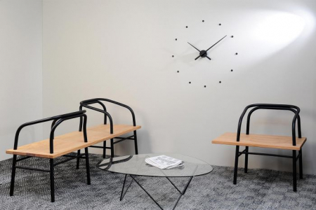 Ceas decorativ perete Oj Mini Ø50 cm stil minimalist, diverse culori, MCA010 - NOMON [8]