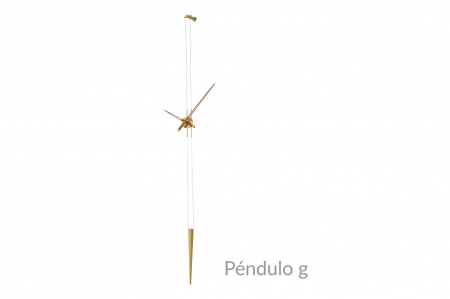 Ceas pendul lux crom/auriu/grafit Pendulo, metal si lemn de nuc, inaltime reglabila, PEI - NOMON [6]