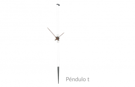 Ceas pendul lux crom/auriu/grafit Pendulo, metal si lemn de nuc, inaltime reglabila, PEI - NOMON [8]