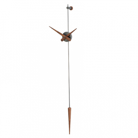 Ceas perete pendul lux crom/auriu/grafit/nuc Punto y Coma, 113 cm, metal si lemn de nuc, PCD0000N - NOMON [7]