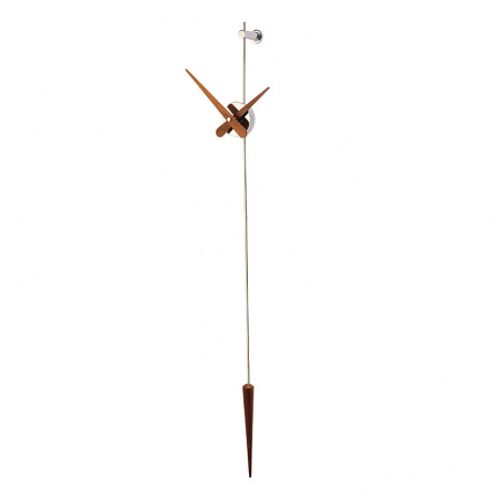 Ceas perete pendul lux crom/auriu/grafit/nuc Punto y Coma, 113 cm, metal si lemn de nuc, PCD0000N - NOMON [11]