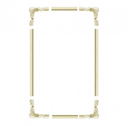 Chenar decorativ din poliuretan CR810BR - 20x1.8x19 cm [3]