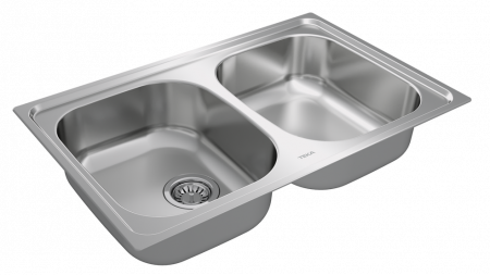 Chiuveta bucatarie 2 cuve inox microtexturat  UNIVERSE 2B 80 -Teka [2]