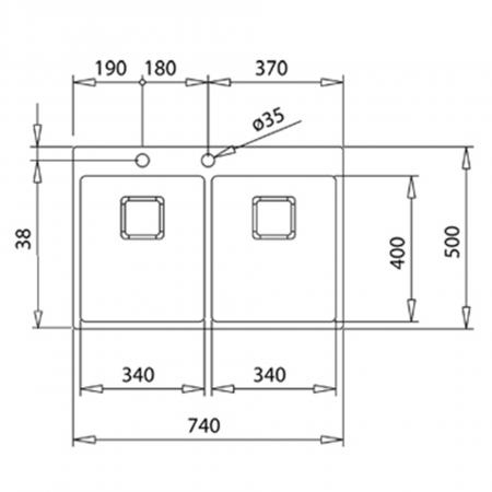 Chiuveta bucatarie inox 2 cuve FORLINEA RS15 2B 740 -Teka [5]