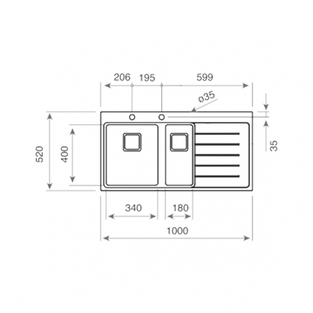 Chiuveta bucatarie inox  ZENIT RS15 1 1/2B 1D 2 cuve cu picurator -Teka [12]
