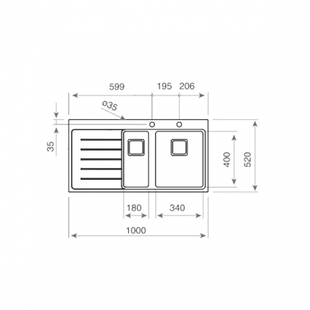 Chiuveta bucatarie inox  ZENIT RS15 1 1/2B 1D 2 cuve cu picurator -Teka [5]