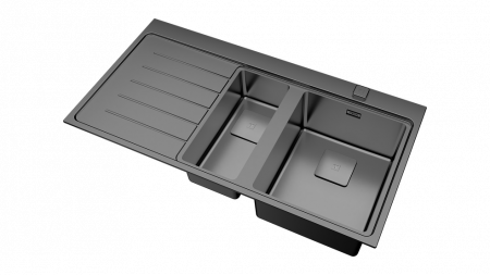 Chiuveta bucatarie inox  ZENIT RS15 1 1/2B 1D 2 cuve cu picurator -Teka [3]