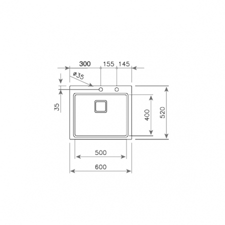 Chiuveta bucatarie inox  ZENIT RS15 1B, 1 cuva -Teka [6]