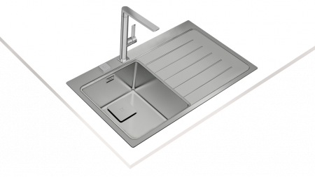 Chiuveta bucatarie inox  ZENIT RS15 1B 1D L 86 o cuva cu picurator -Teka [8]