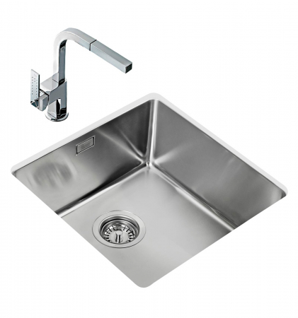 Chiuveta bucatarie patrata inox 1 cuva FLEXLINEA RS15 40.40 -Teka [2]