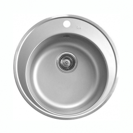 Chiuvete bucatarie - Chiuveta bucatarie rotunda inox microtexturat cu 1 cuva  Centroval 45 Ø510 mm, montaj pe blat -Teka