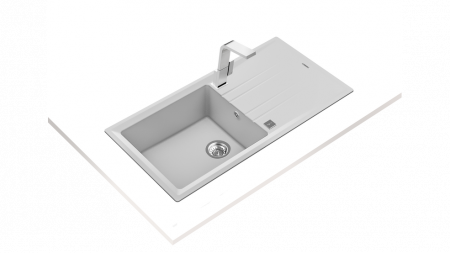 Chiuveta bucatarie tegranit  STONE 60 L-TG 1B 1D cu picurator -Teka [5]