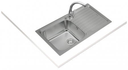 Chiuveta de bucatarie inox microtexturat o cuva si picurator  CLASSIC 1B 1D 86 -Teka [1]