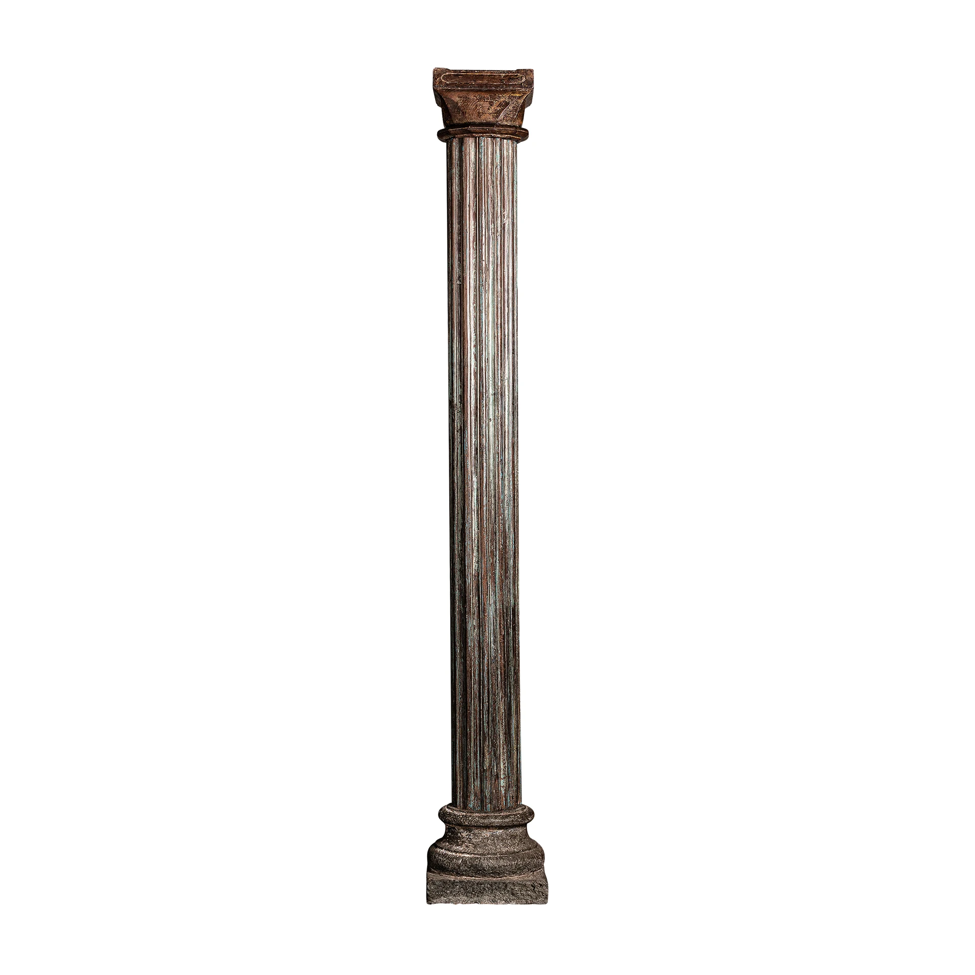Coloana Decorativa din Lemn de Tec, 34x34x242 cm - VicalHome 31971 [0]