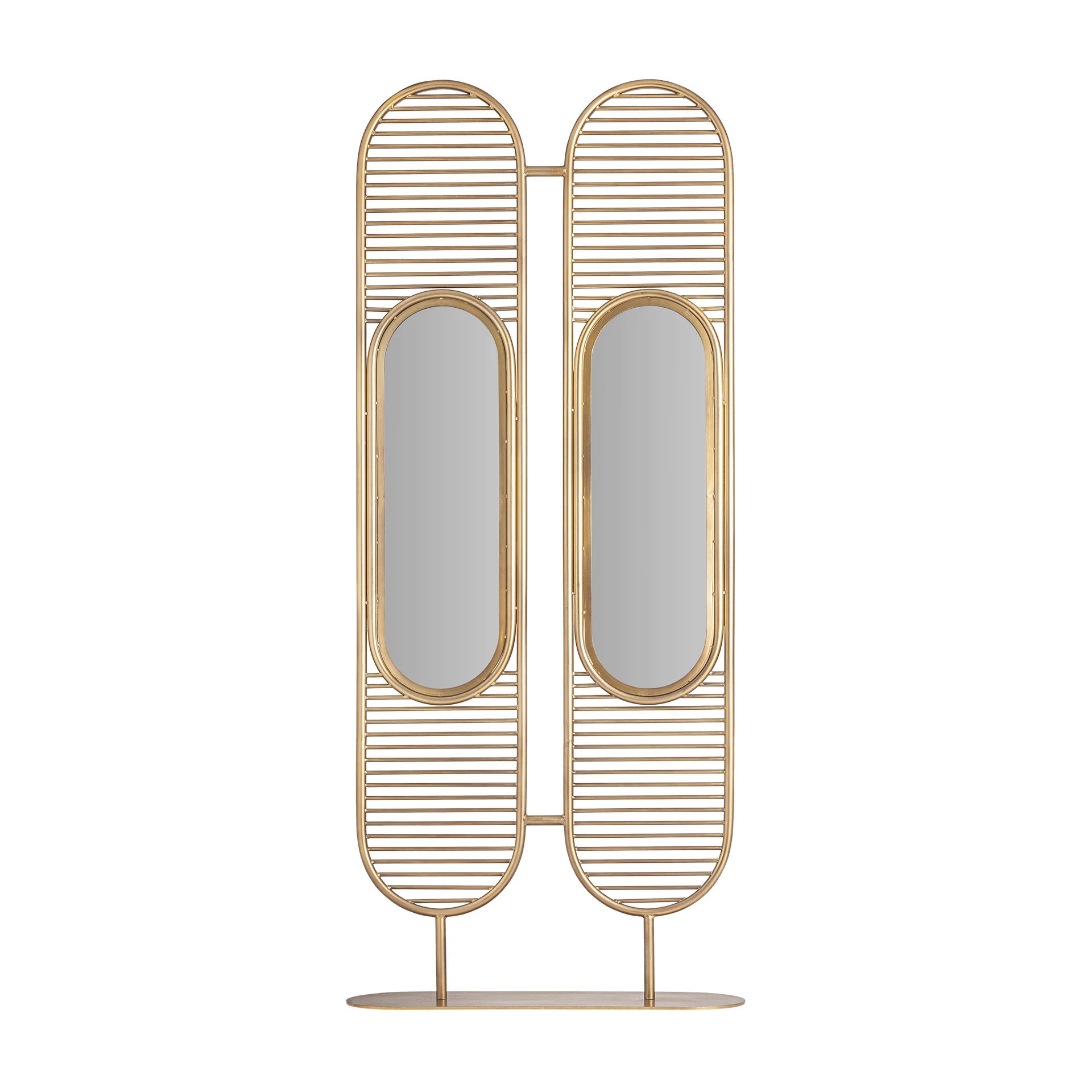 Coloana Decorativa din Otel si Cristal, Auriu, 95x30x220 cm, Stil Art Deco - VicalHome 33750 [0]