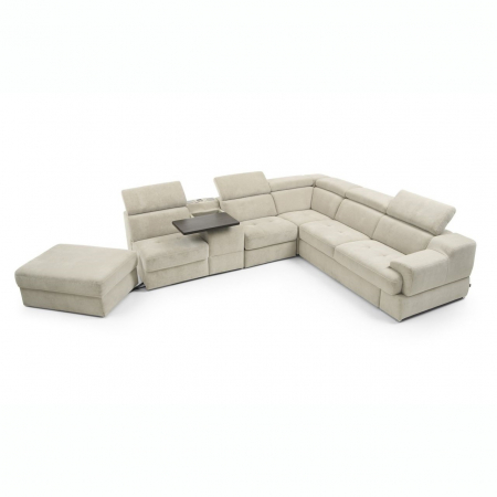 Coltar extensibil Belluno 359x270 cm cu bar si recliner electric, tapiterie personalizabila , BELLUNO 359 ST A1 - Gala Collezione [7]