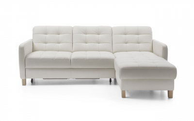 Coltar extensibil Elio 217x157 cm cu lounger, lada depozitare, picioare lemn, tapiterie personalizabila , ELIO CORNER ST A1 - Gala Collezione [5]