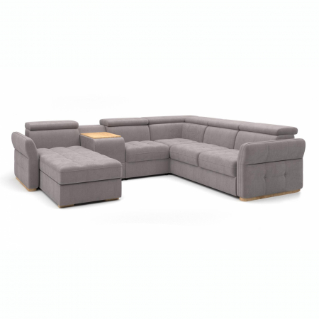 Colțare - Coltar extensibil in forma de ‚ÄùU‚Äù Massimo 309x268x187 cm cu bar si lounger, tapiterie personalizabila , MASS 309 ST A1 - Gala Collezione
