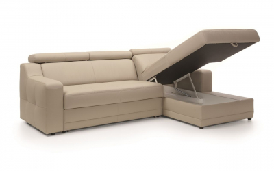 Coltar extensibil Lotos 242x162 cm cu lounger, lada depozitare, tapiterie personalizabila , LOTOS ST A1 - Gala Collezione [2]