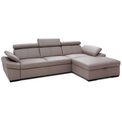 Colțare - Coltar extensibil Salerno 284x181 cm cu lounger, lada depozitare, tapiterie personalizabila , SALERNO LOUNG DR A1 - Gala Collezione