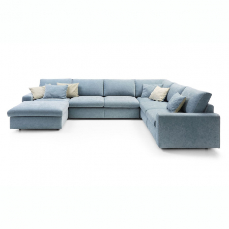 Colțare - Coltar Karato in forma de ‚ÄùU‚Äù 360x280x180 cm, zona extensibila dormit, tapiterie personalizabila , KARATO 360 ST A1 - Gala Collezione