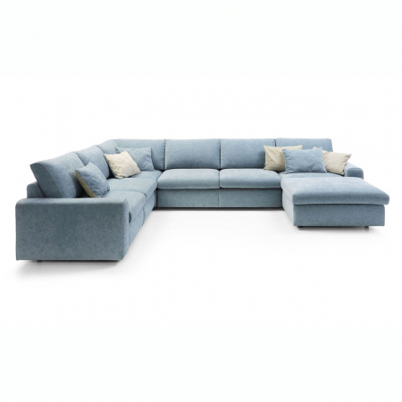 Coltar Karato in forma de ‚ÄùU‚Äù 360x280x180 cm, zona extensibila dormit, tapiterie personalizabila , KARATO 360 ST A1 - Gala Collezione [4]