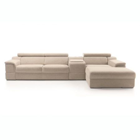 Coltar Luciano 362x187 cm cu bar si lounger, zona extensibila dormit, spatiu depozitare, tapiterie personalizabila , 1DF-3L-BAR PRO Ś ST A1 - Gala Collezione [2]