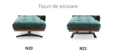 Canapea eleganta cu lounger Nicea 268x171 cm, tapiterie personalizabila, picioare metalice , NICEA CORNER SIMPL ST A1 - Gala Collezione [2]