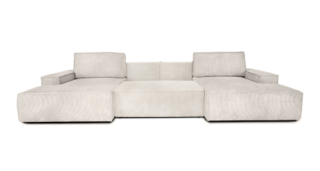Colțar Pillow C1 364x163x88 cm, Bej Deschis - King Home [15]
