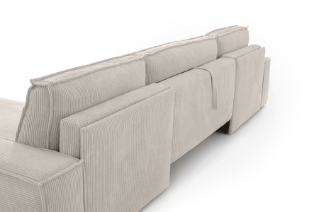 Colțar Pillow C1 364x163x88 cm, Bej Deschis - King Home [4]