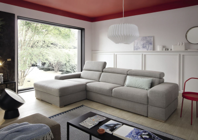 Coltar Plaza 293/311x180 cm cu lounger, zona extensibila dormit, spatiu depozitare, tapiterie personalizabila , PLAZA CORN 293 BAS ST A1 - Gala Collezione [4]