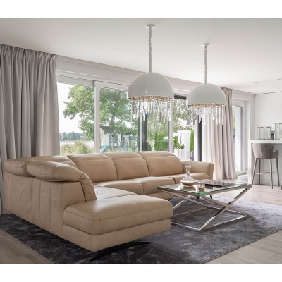 Coltar Volta 258x230 cm, zona extensibila dormit, tapiterie personalizabila , VOLTA 258 ST A1 - Gala Collezione [6]