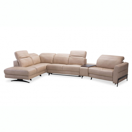 Colțare - Coltar Volta 421x228 cm cu bar si recliner electric, zona extensibila dormit, tapiterie personalizabila , VOLTA 471 ST A1 - Gala Collezione