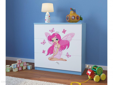 Comoda cu sertare camera fetite cu desen zana Babydream, MDF diverse culori [4]