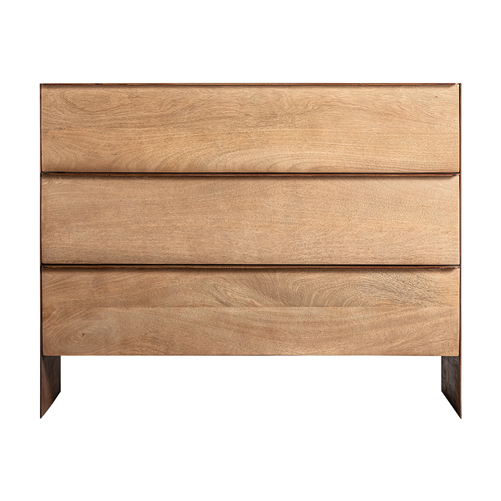Comoda cu Sertare din Fier si Lemn de Mango, Maro, 100x48x80 cm - VicalHome 33119 [6]